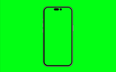 Phone Mockup  , new smartphone generation of pro to mini. Mock up screen on green and include...