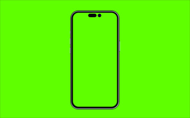 Phone Mockup  , new smartphone generation of pro to mini. Mock up screen on green and include Transparent Vector for web site design app 	