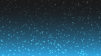 Vector abstract particles on a blue gradient background.