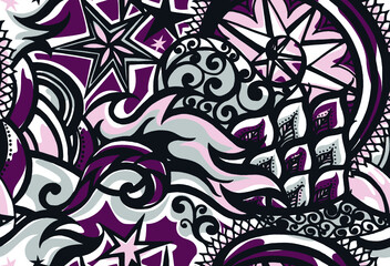 Rock seamless pattern