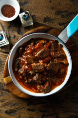 Traditional homemade beef goulash
