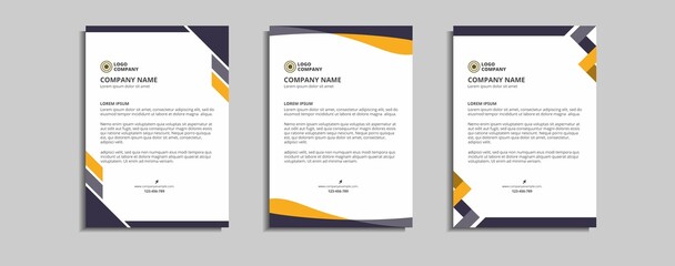 Fototapeta premium modern corporate letterhead template design