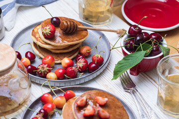 bright summer breakfast