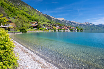 amazing view on lake Brienz in Switzerland