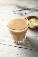 Healthy fruit smoothie in a glass