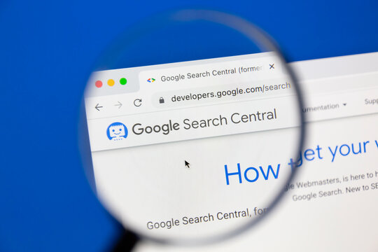 Ostersund, Sweden - June 20, 2022: Google Search Central website. Google Search Central is formerly Google Webmasters.