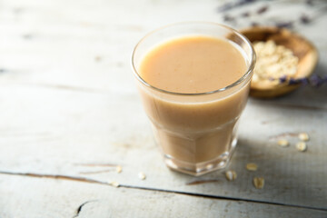 Healthy fruit smoothie in a glass