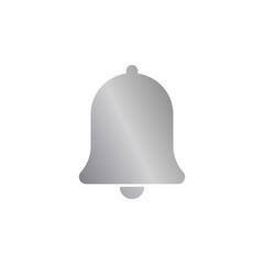 Bell icon with metal gradient