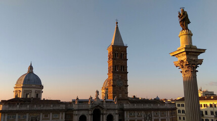 Naklejka premium saint cathedral city