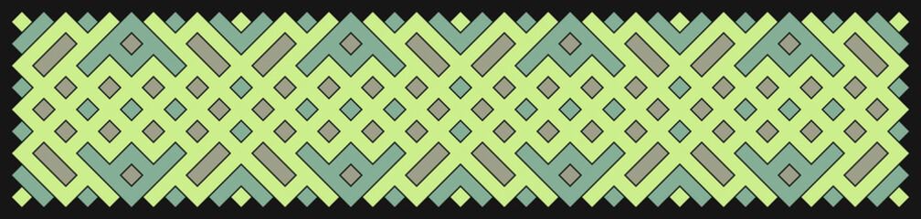 Multicolor truchet tiling connections illustration