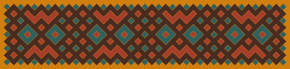 Multicolor truchet tiling connections illustration