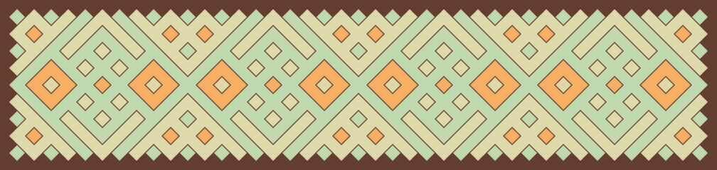 Multicolor truchet tiling connections illustration