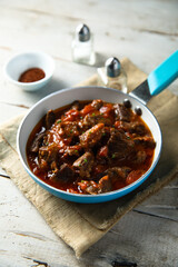 Traditional homemade beef goulash
