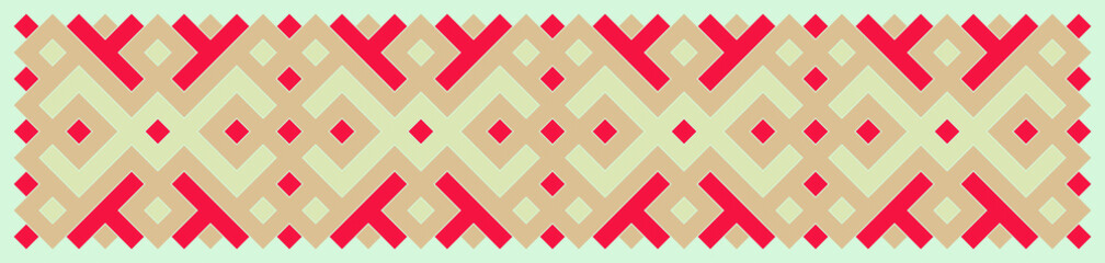 Multicolor truchet tiling connections illustration