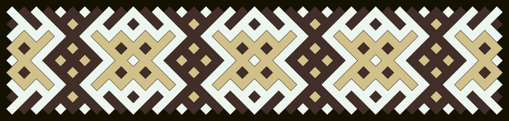 Fototapeta premium Multicolor truchet tiling connections illustration