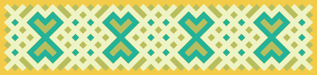 Multicolor truchet tiling connections illustration