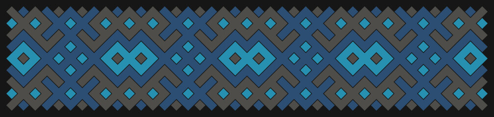 Multicolor truchet tiling connections illustration