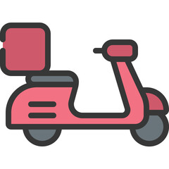 Scooter Delivery Icon