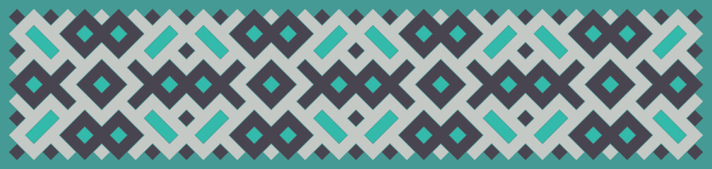 Multicolor truchet tiling connections illustration
