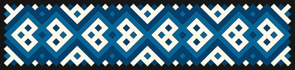 Multicolor truchet tiling connections illustration