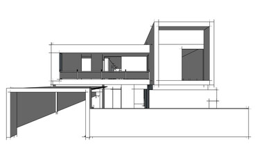 sketch of house