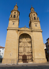 Fototapeta na wymiar Co-Cathedral of Santa Maria de La Redonda in Logroño, Spain