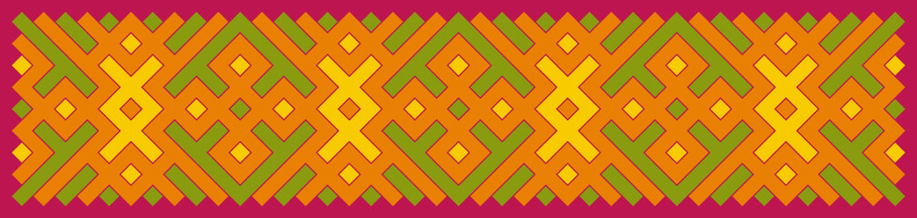 Multicolor truchet tiling connections illustration