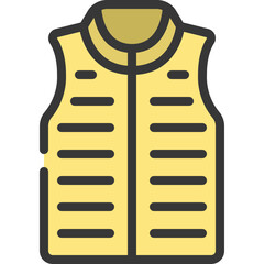 Sleeveless Puffer Coat Icon