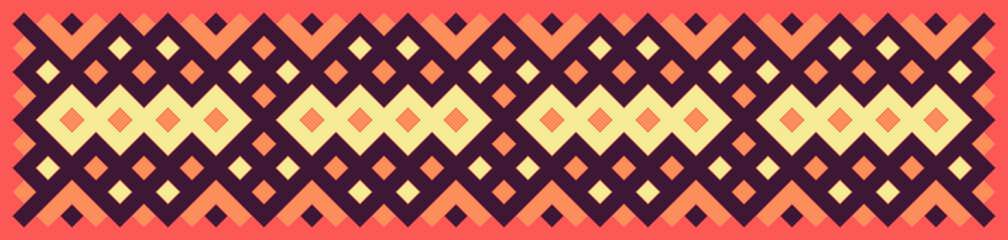 Multicolor truchet tiling connections illustration