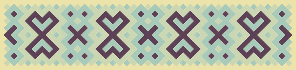 Multicolor truchet tiling connections illustration