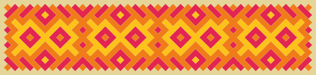 Multicolor truchet tiling connections illustration