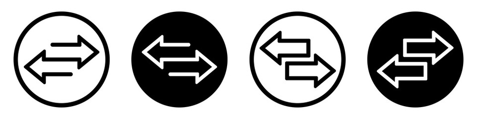 Transfer icon. Exchange arrow icon, vector illustration - obrazy, fototapety, plakaty