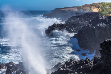 Le Souffleur de Saint-Leu, île de la Réunion 