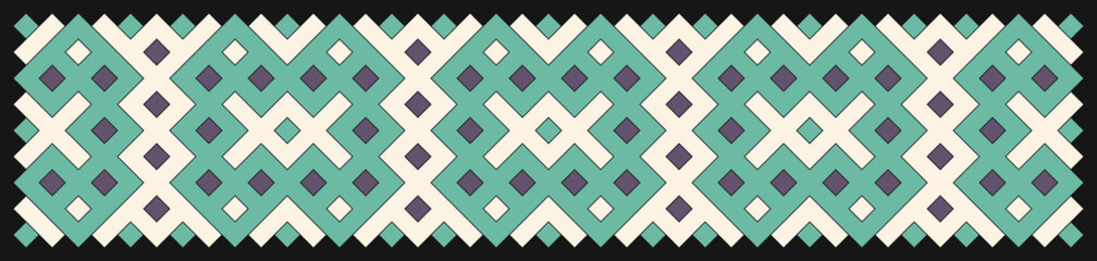 Multicolor truchet tiling connections illustration