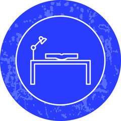 Unique Line Round Icon