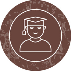 Unique Line Round Icon