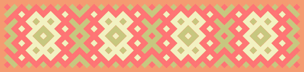 Multicolor truchet tiling connections illustration