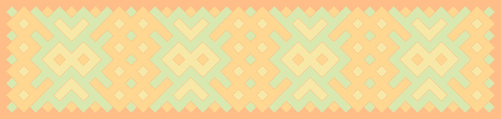 Multicolor truchet tiling connections illustration