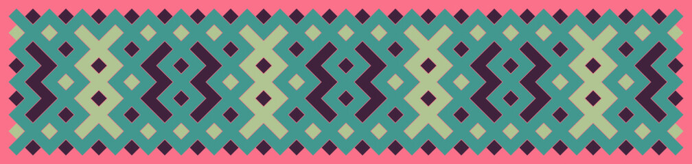 Multicolor truchet tiling connections illustration