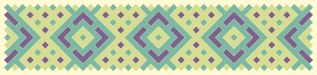 Multicolor truchet tiling connections illustration