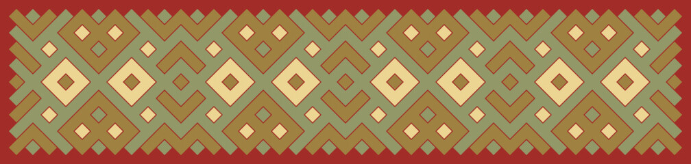 Multicolor truchet tiling connections illustration