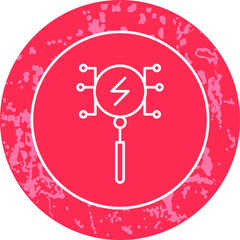 Unique Line Round Icon