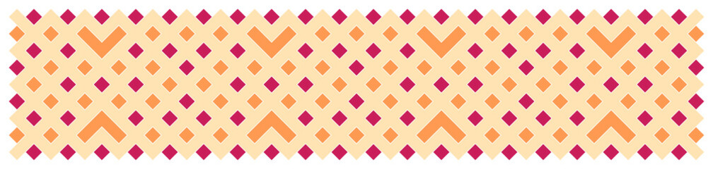 Multicolor truchet tiling connections illustration