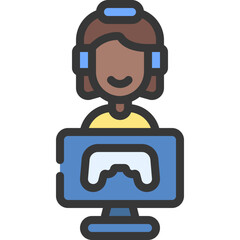 Female Gamer Icon