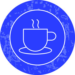 Unique Line Round Icon