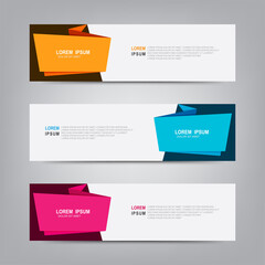 Banner background. Modern Graphic Template Banner with dynamic abstract background