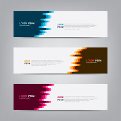 Banner background. Modern Graphic Template Banner pattern for social media and websites