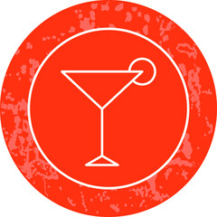 Unique Line Round Icon