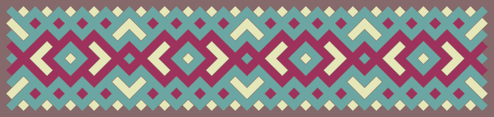 Multicolor truchet tiling connections illustration