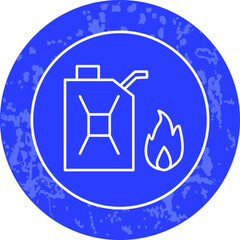 Unique Line Round Icon